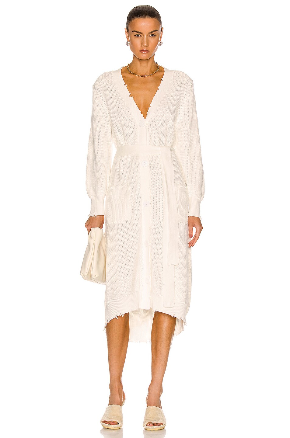 Image 1 of SER.O.YA Amanda Sweater Dress in White