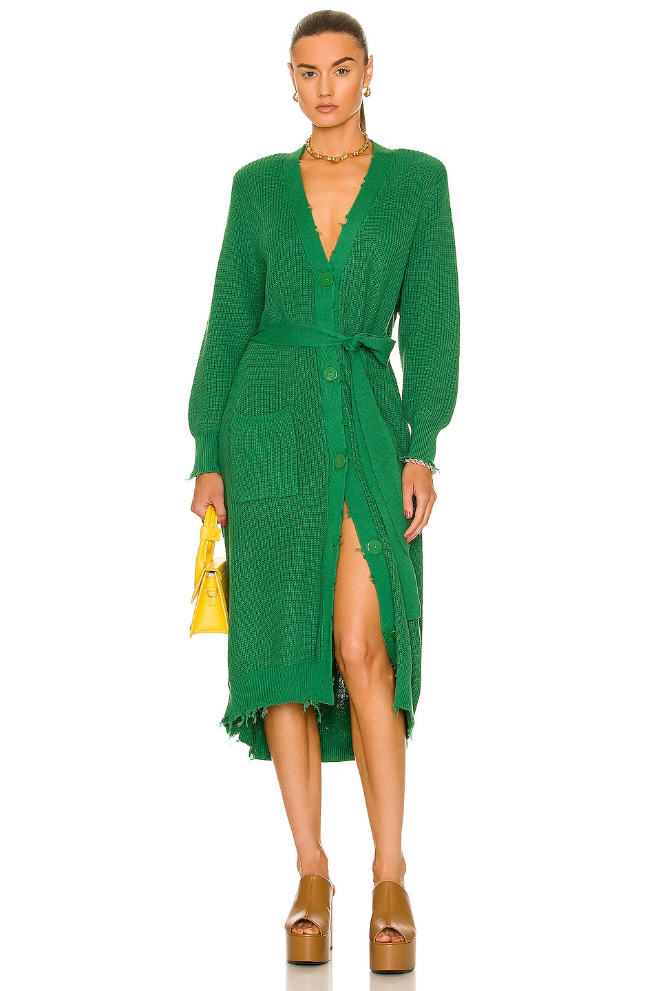 Image 1 of SER.O.YA Amanda Sweater Dress in Amazon Green