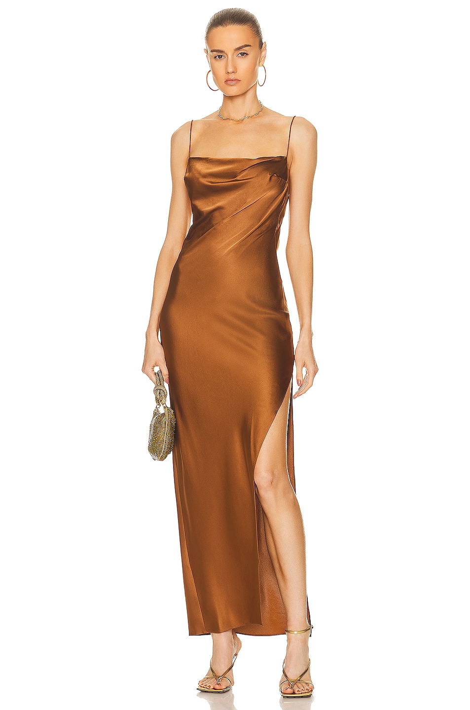 Image 1 of SER.O.YA Callie Dress in Cognac