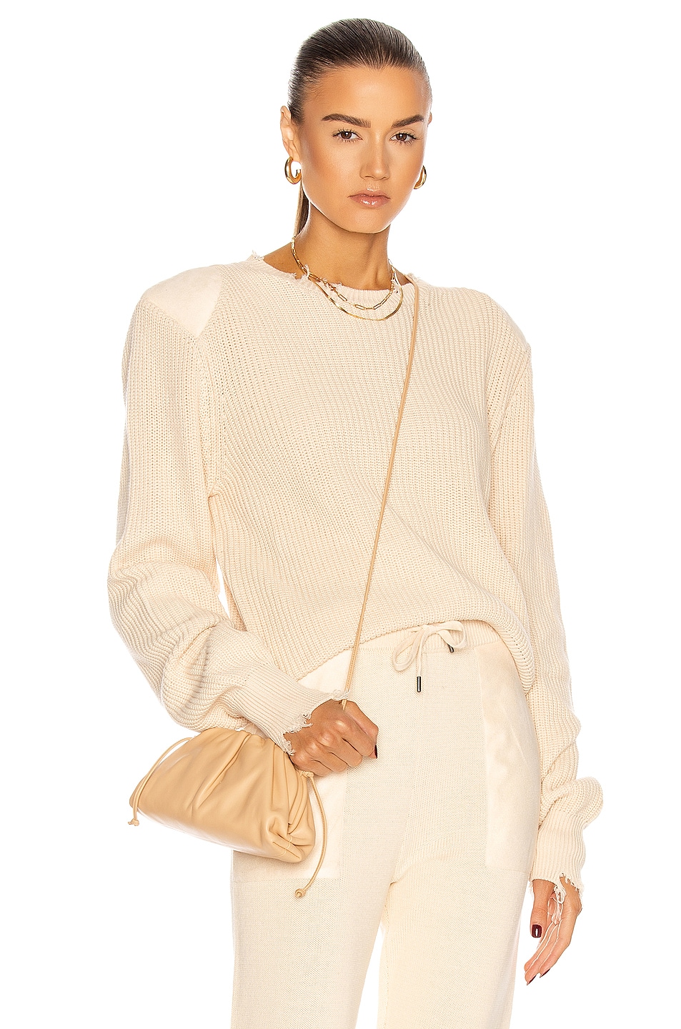 SER.O.YA Amelia Sweater in Cream | FWRD