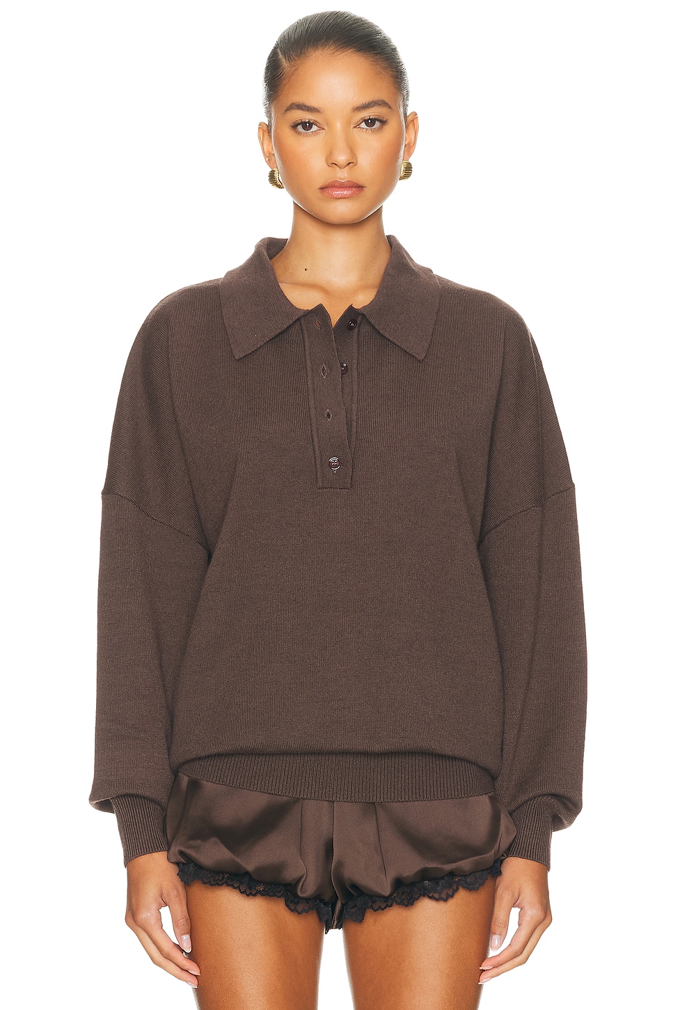 Image 1 of SER.O.YA Vespen Sweater in Slate Brown