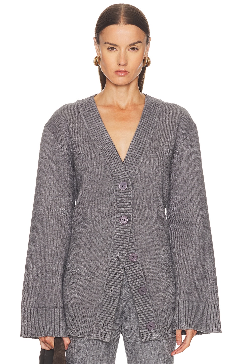 Image 1 of SEROYA Denise Cardigan in Medium Grey