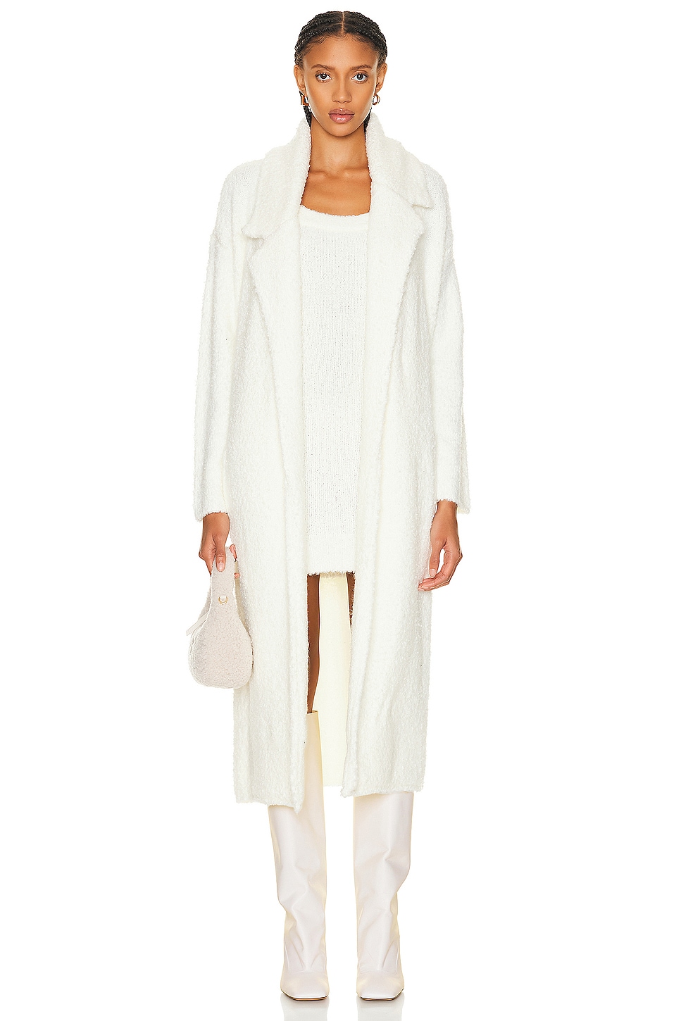Image 1 of SER.O.YA Athena Robe in Winter White