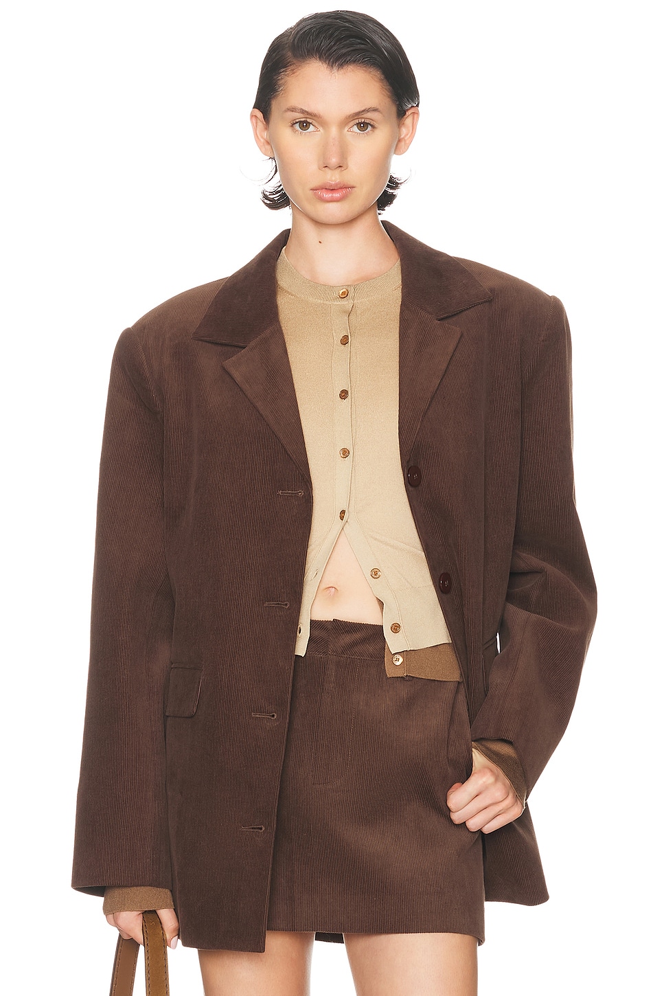 Image 1 of SER.O.YA Hera Blazer in Slate Brown