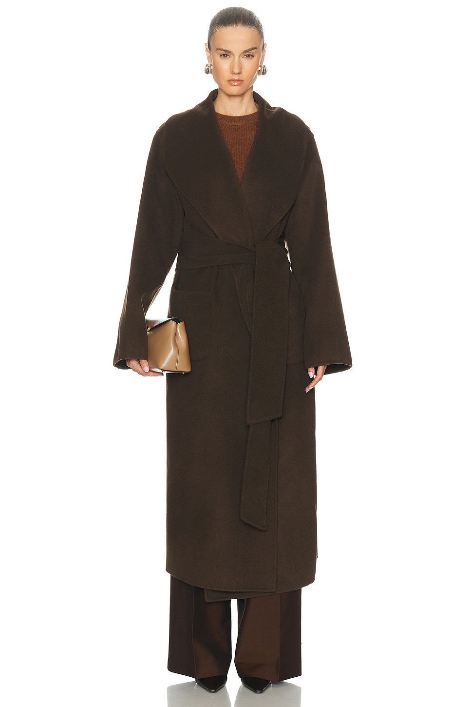 Ser.o.ya Mavis Wool Coat In Brown