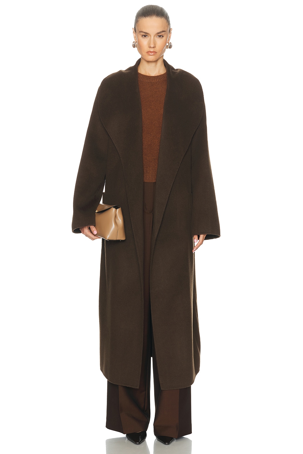 Ser.o.ya Mavis Wool Coat In Brown