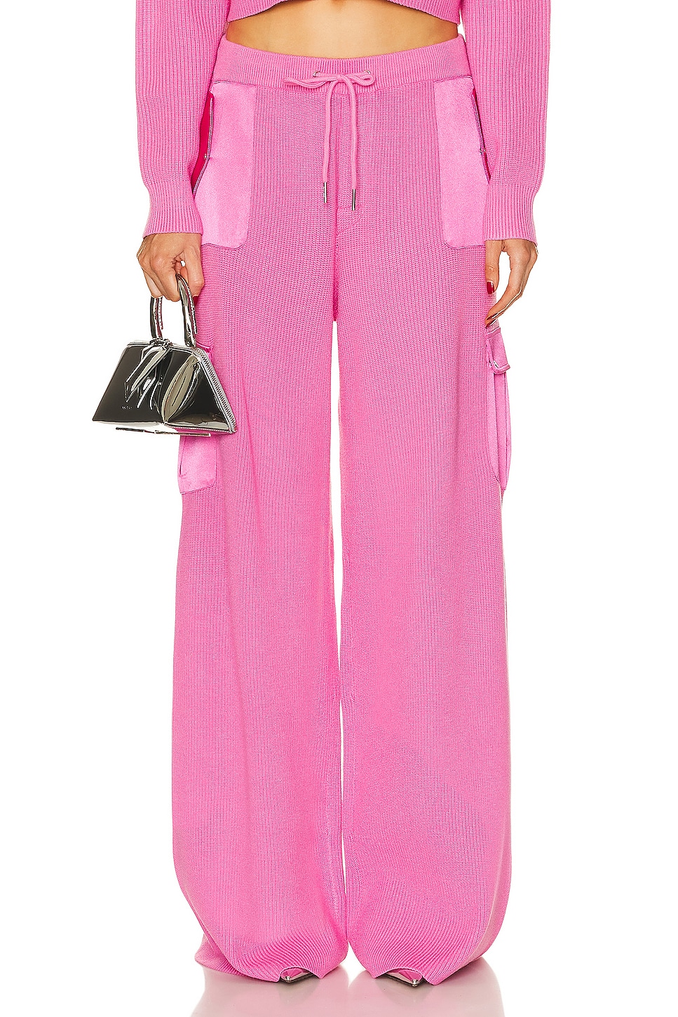 Daph Knit Cargo Pant in Pink