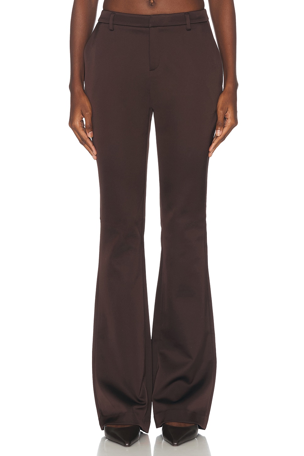 Shop Ser.o.ya Elvira Flare Trouser In Ash Brown