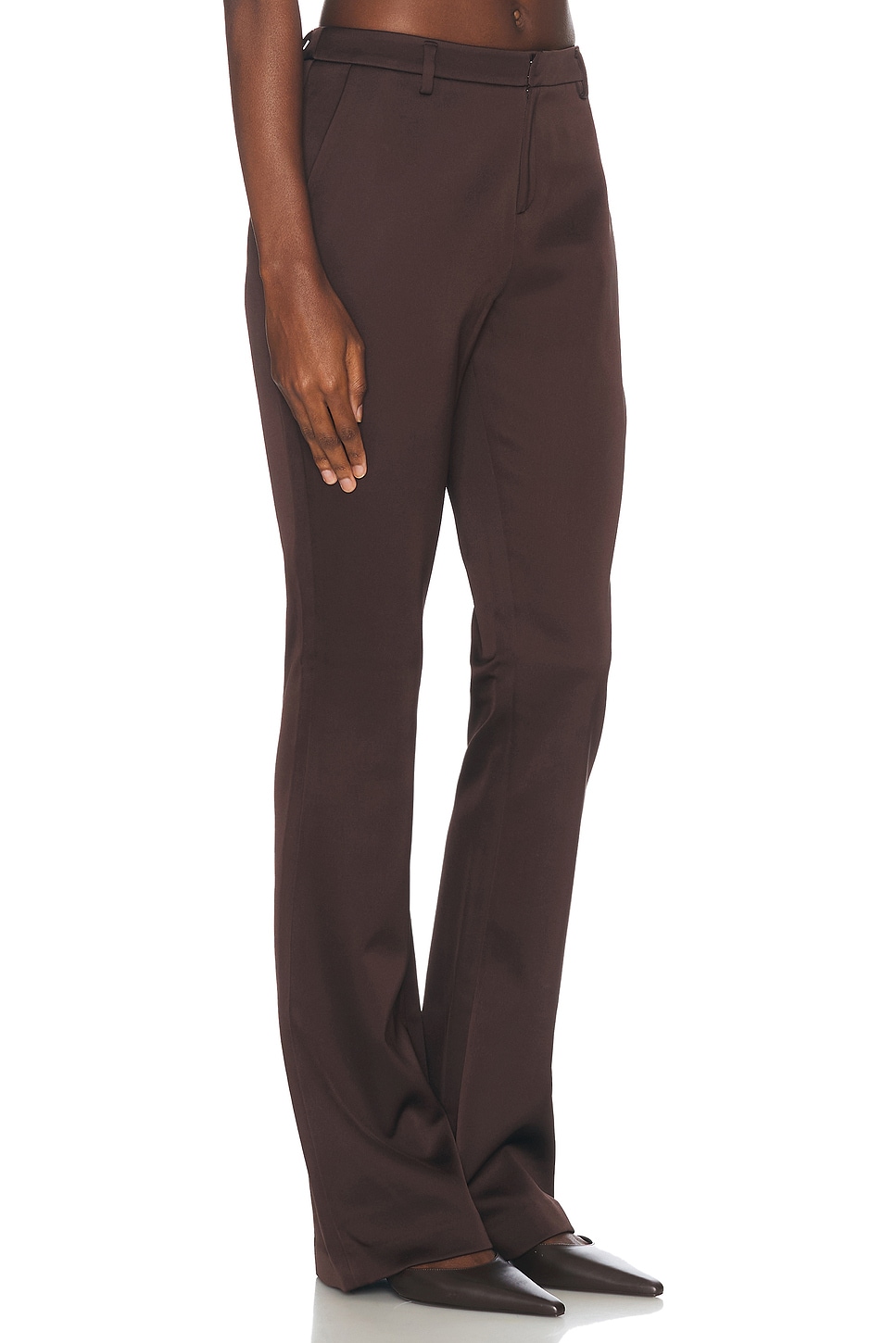 Shop Ser.o.ya Elvira Flare Trouser In Ash Brown