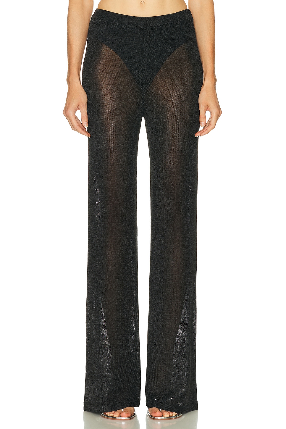 Ser.o.ya Sheldon Metallic Pant In Black