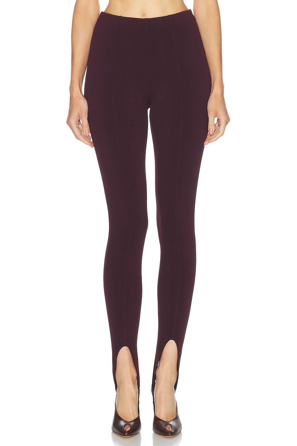 SEROYA Kelsey Stirrup Legging in Burgundy