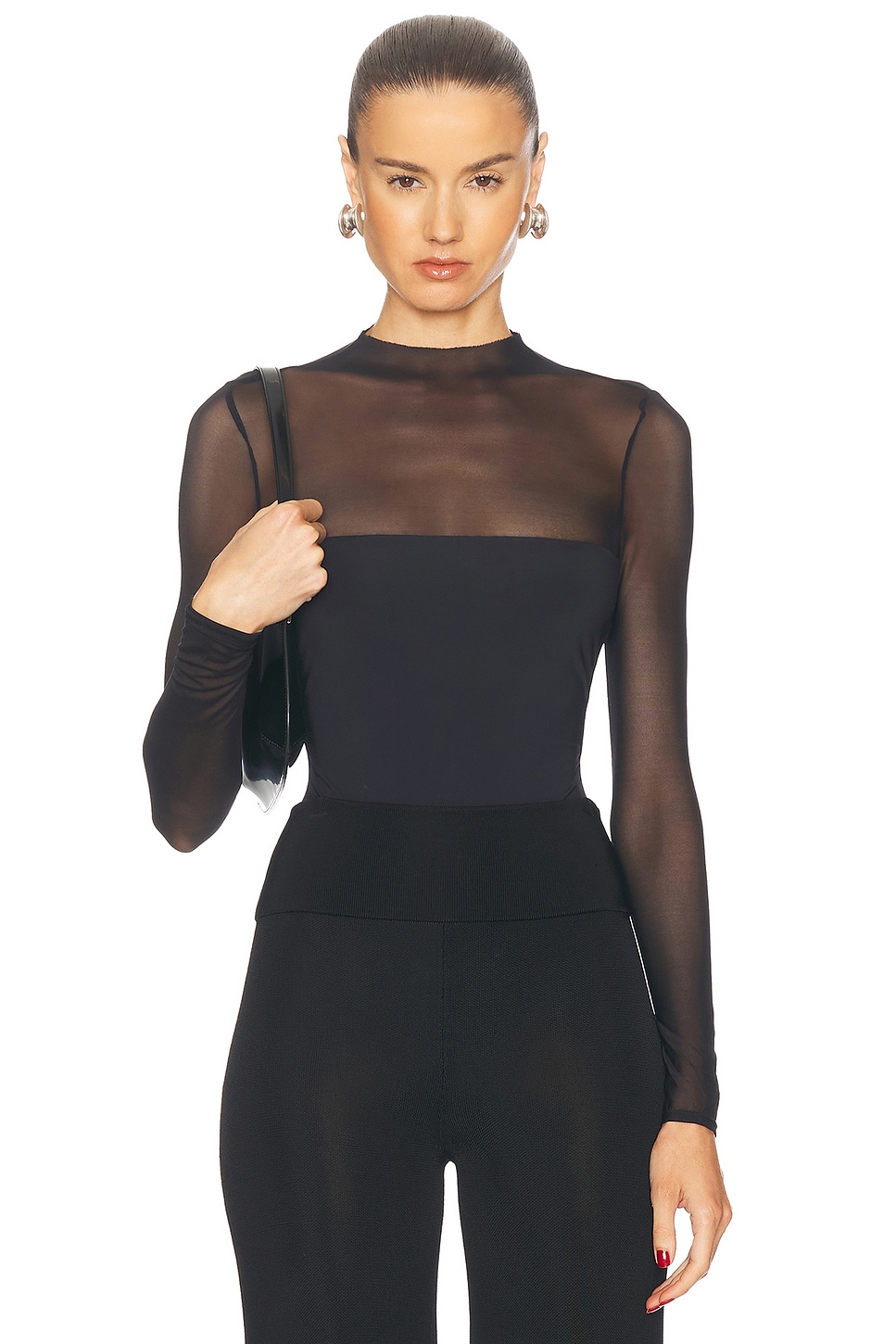 Image 1 of SER.O.YA Brandi Bodysuit in Black