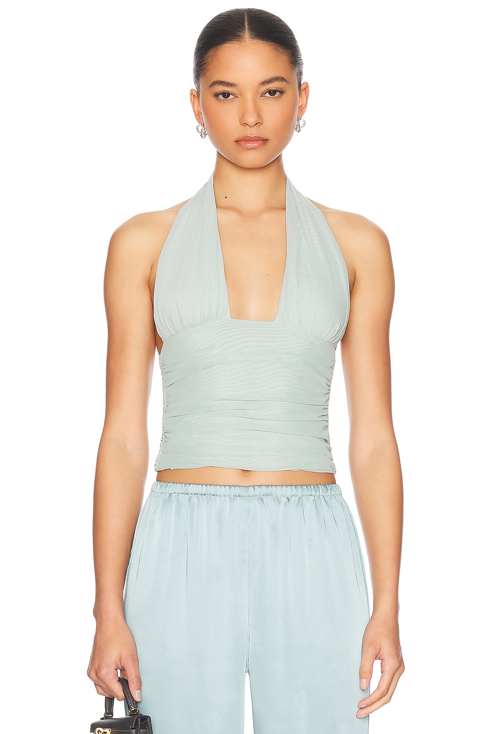 Image 1 of SER.O.YA Bimini Halter Top in Frosted Sea