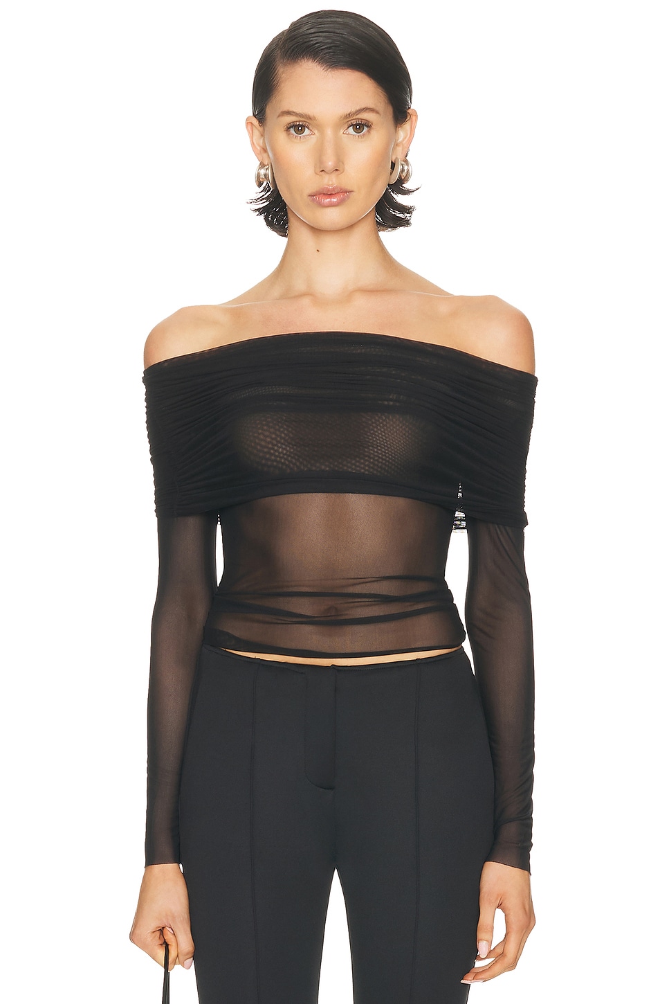 Image 1 of SEROYA Rosa Top in Black
