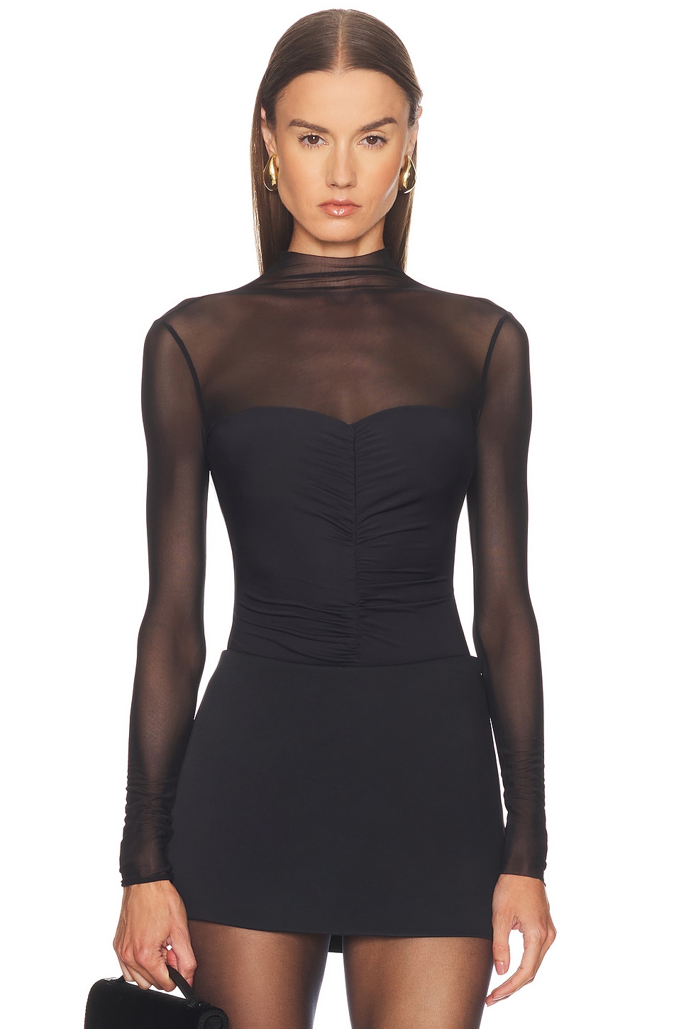 Image 1 of SEROYA Fede Bodysuit in Black