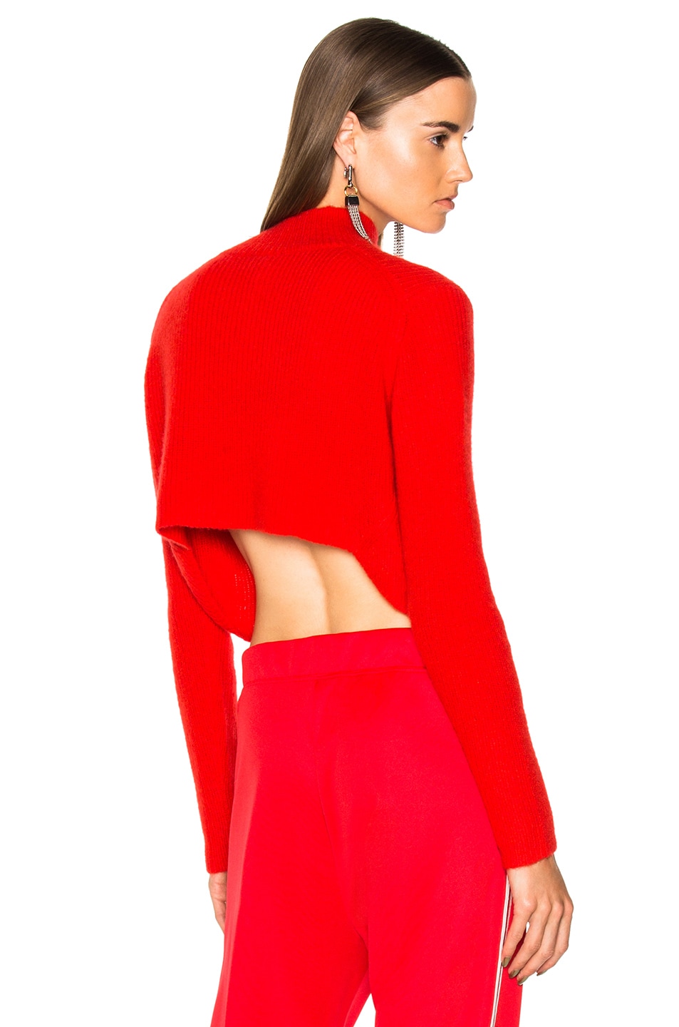 Image 1 of Soyer for FWRD Crop Sweater in Poppy