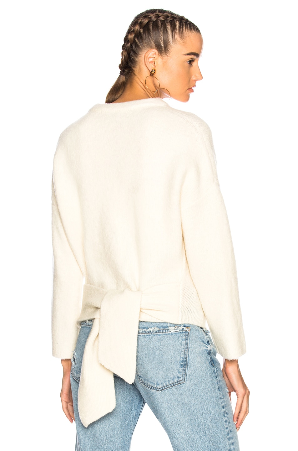 Image 1 of Soyer Grace Tie Pullover in Ivory