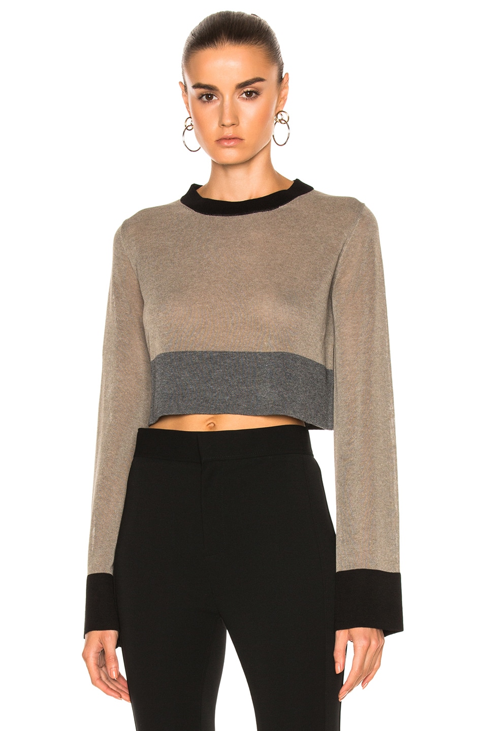 Image 1 of Soyer Pippo Cropped Top in Ash, Birch & Black