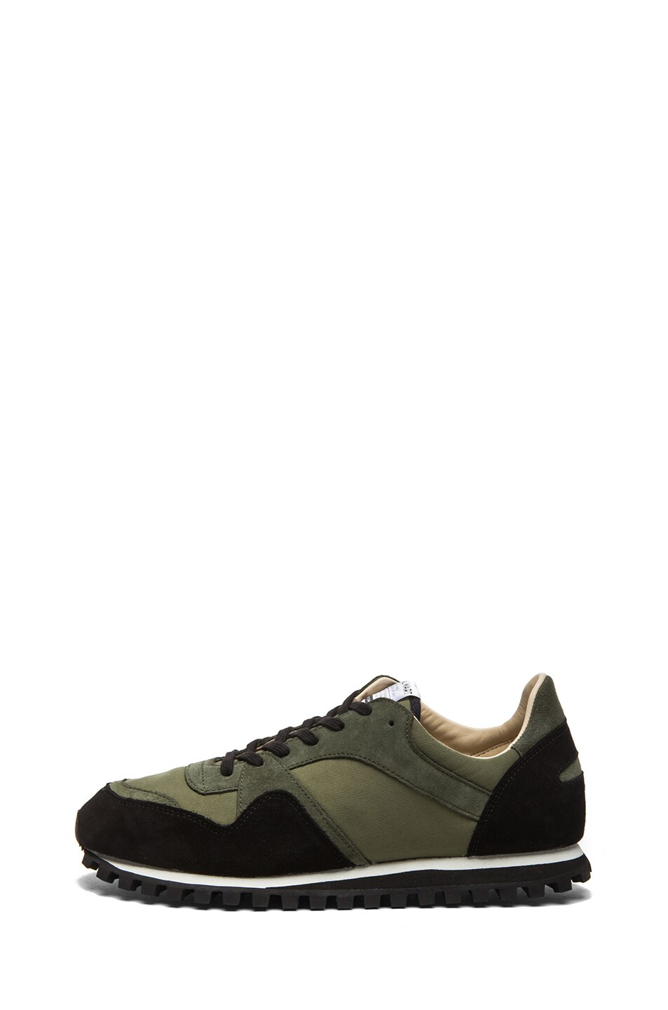 Image 1 of Spalwart Marathon Trail Suede Sneaker in Army