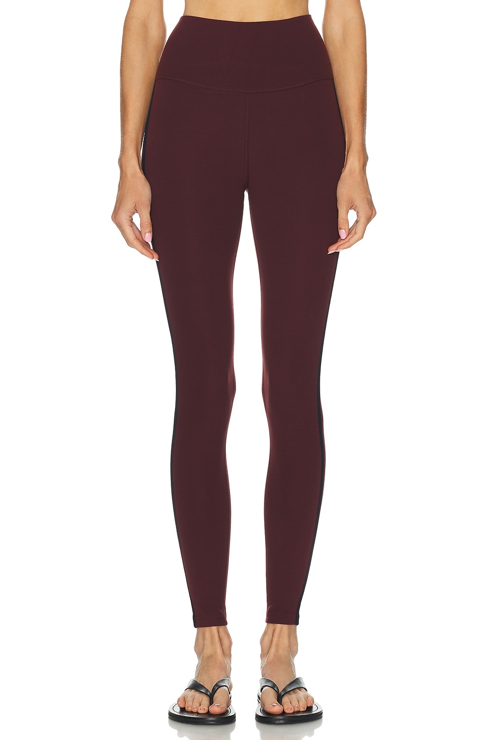 Image 1 of Splits59 Amber Air Weight High Waist 7/8 Legging in Dark Cherry & Indigo