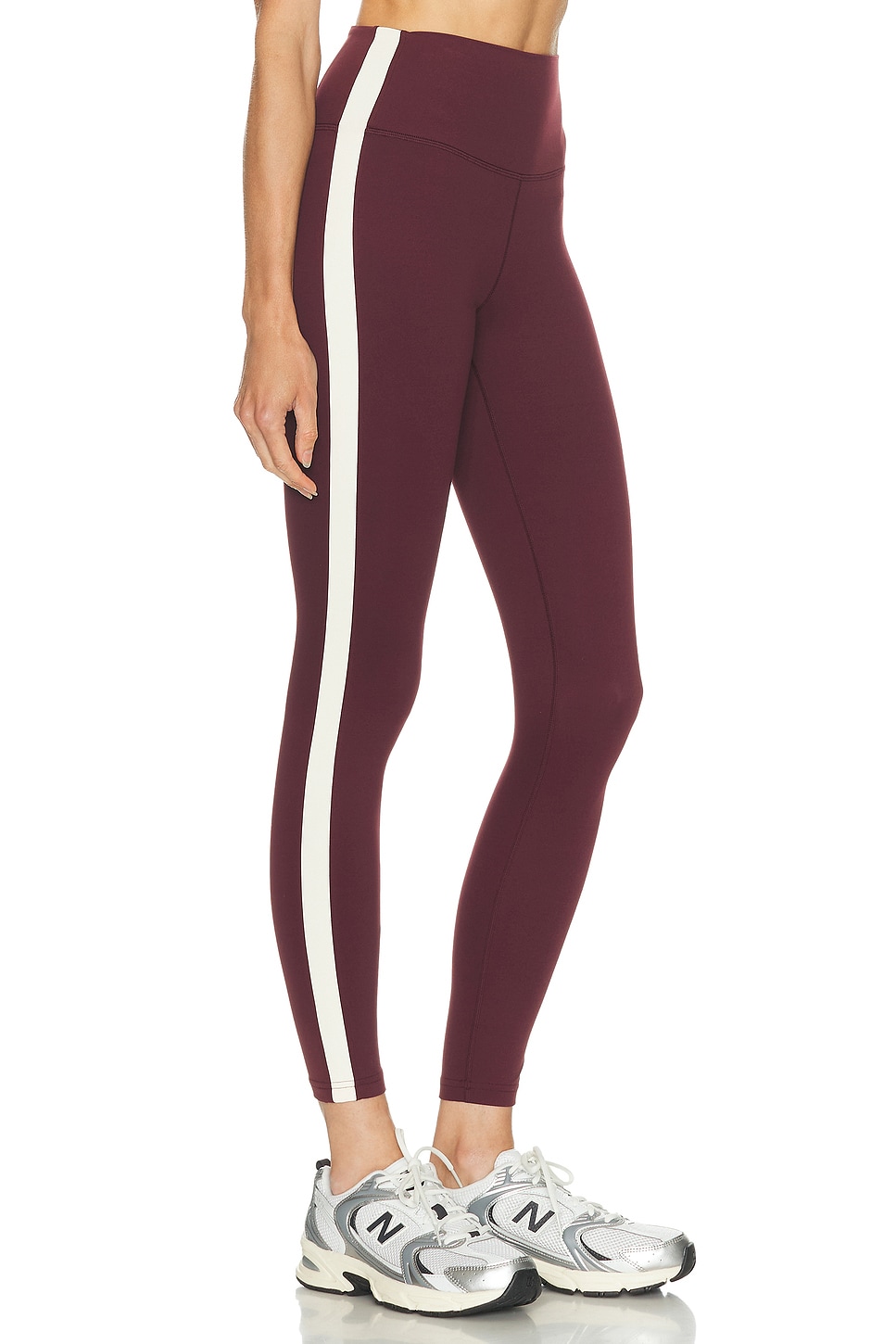 Splits59 Clare High Waist Rigor 7/8 Legging In Burgundy