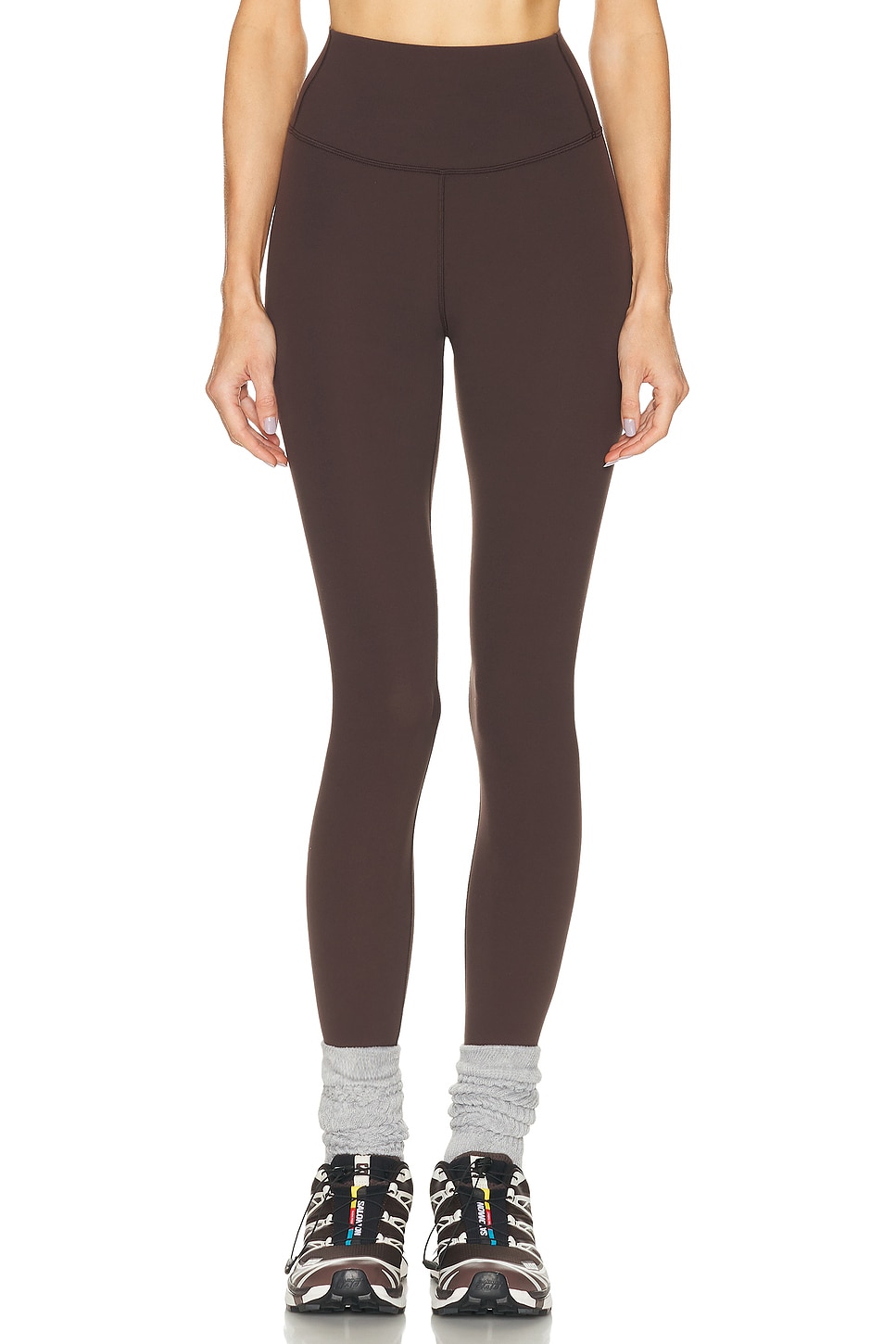 Image 1 of Splits59 River High Waist Airweight Stirrup Legging in Dark Chocolate