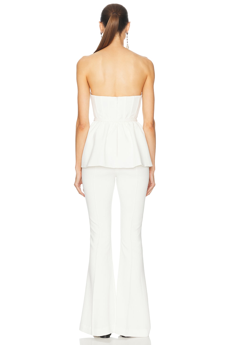 Strech Crepe Jumpsuit - Thumbnail 3