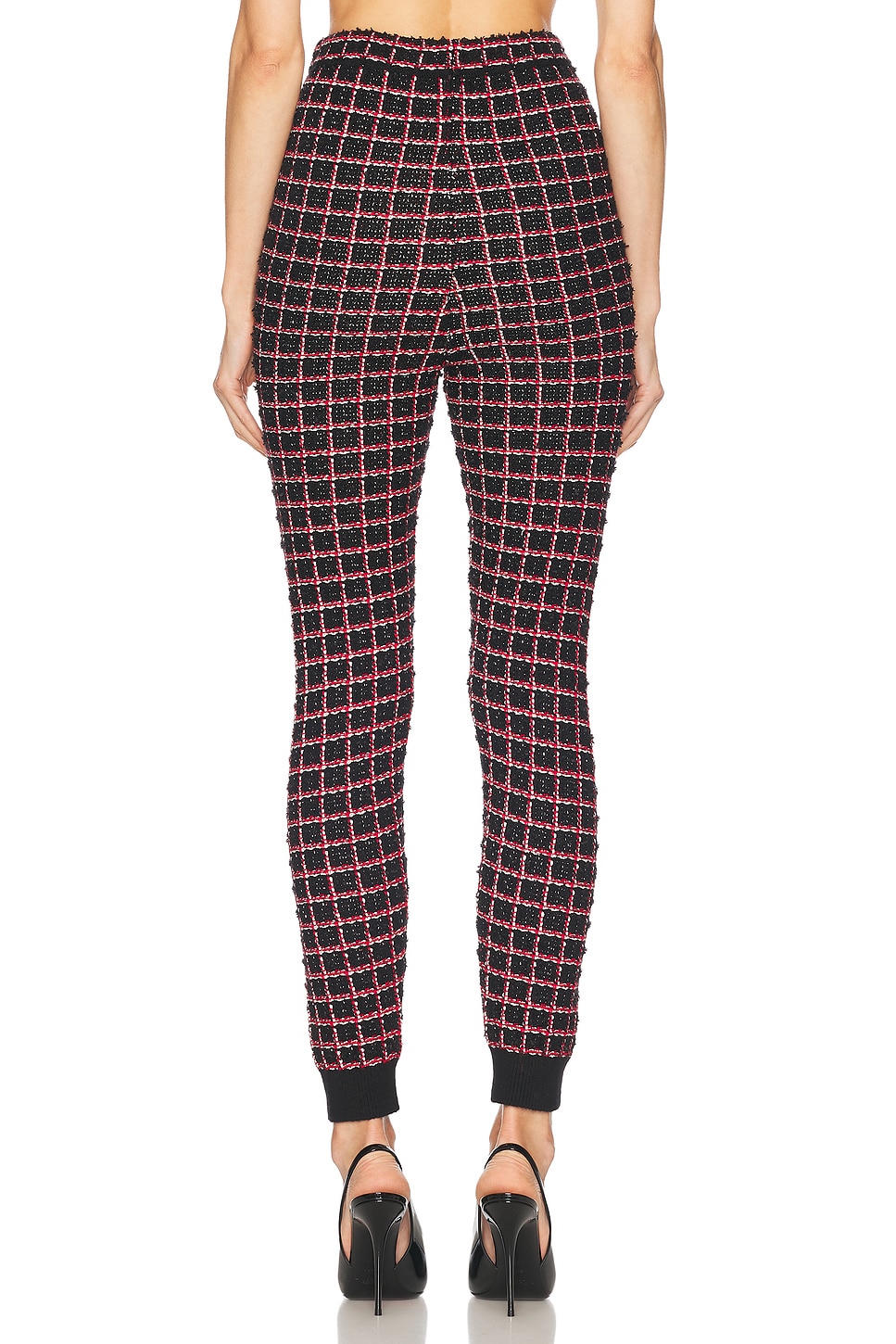 self-portrait Check Knit Legging