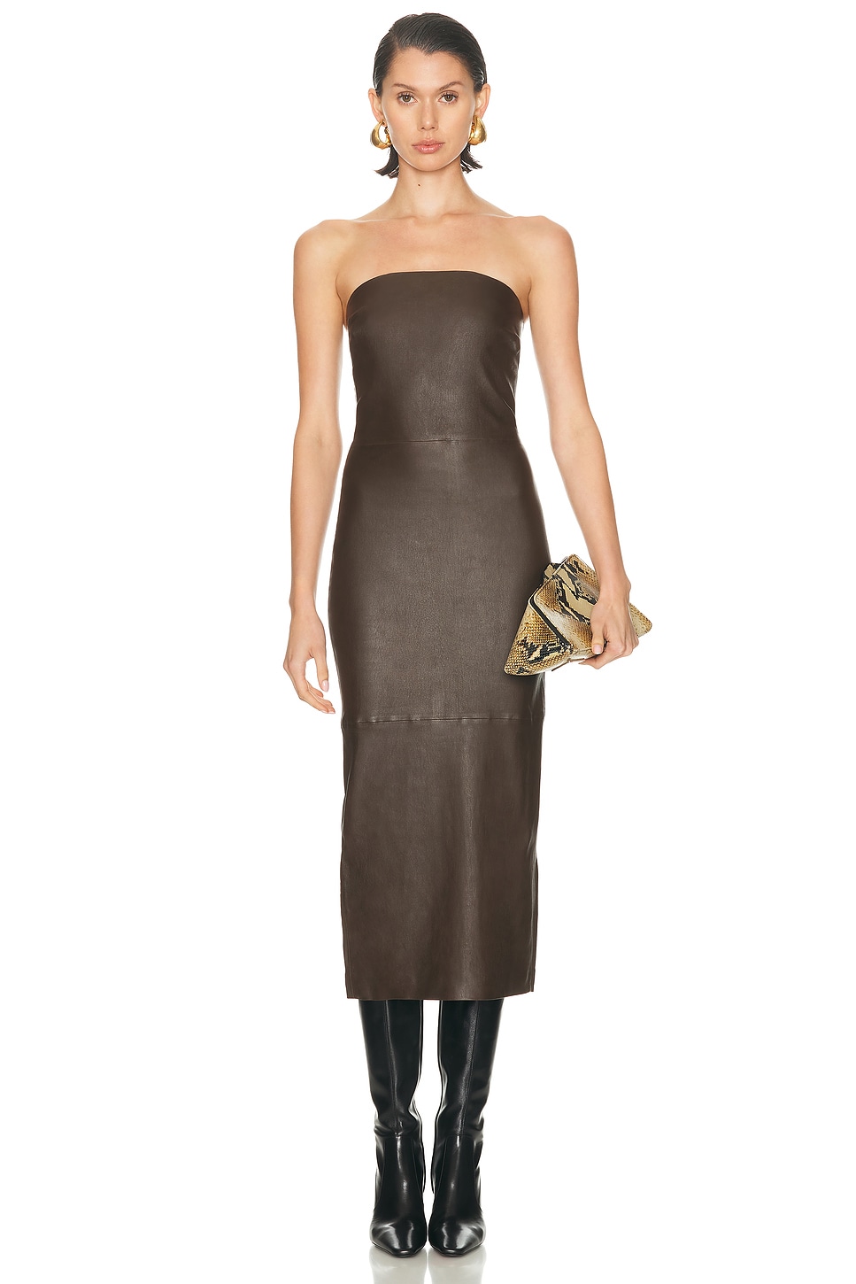 Image 1 of SPRWMN Tube Dress in Americano