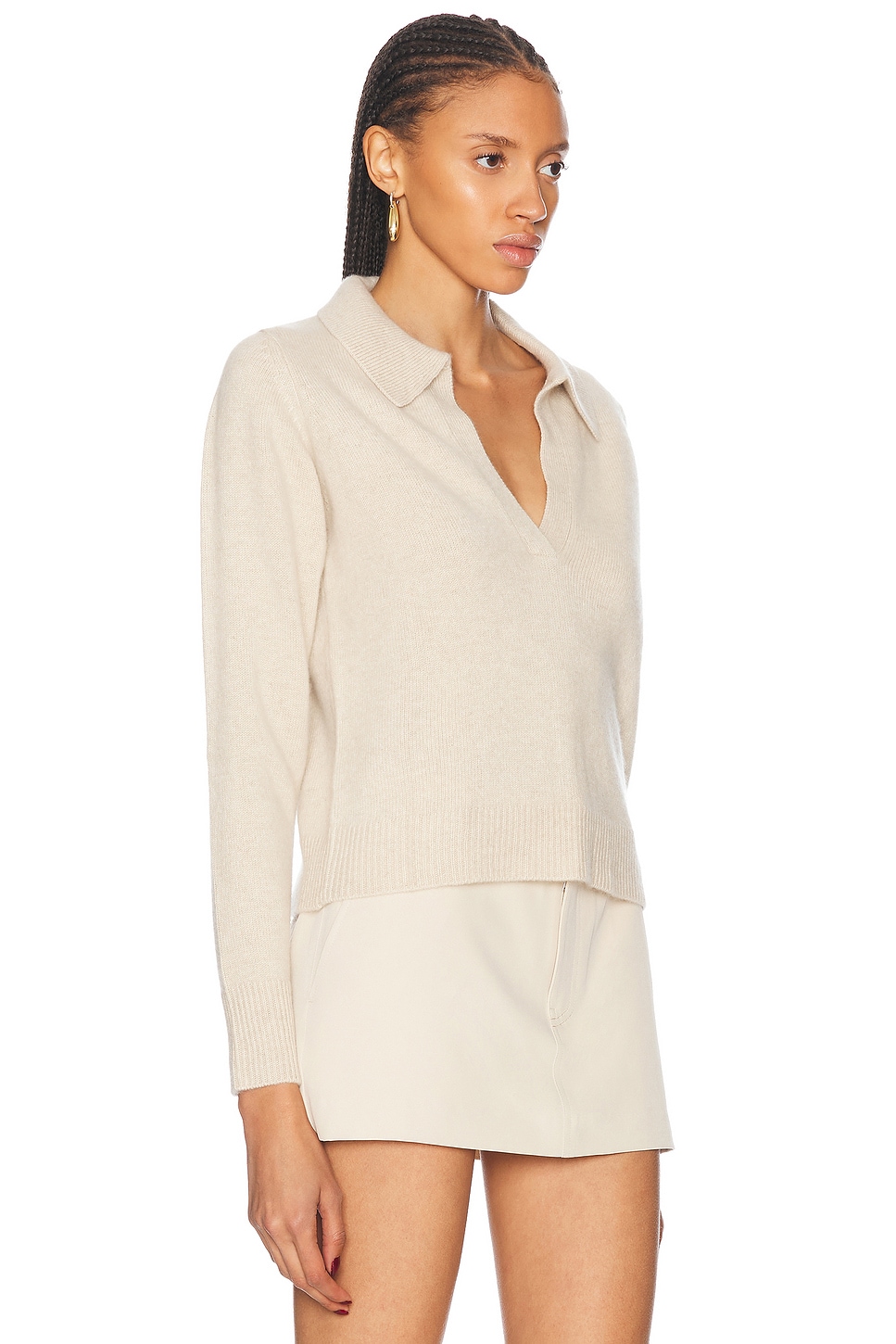 SPRWMN HENLEY CASHMERE SWEATER 