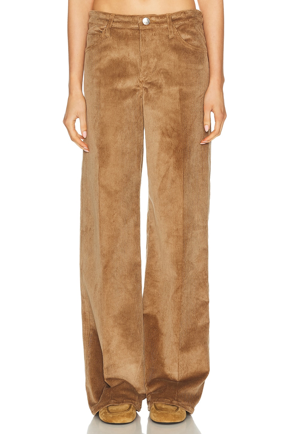 Image 1 of SPRWMN Vintage Wide Leg Pant in Sepia