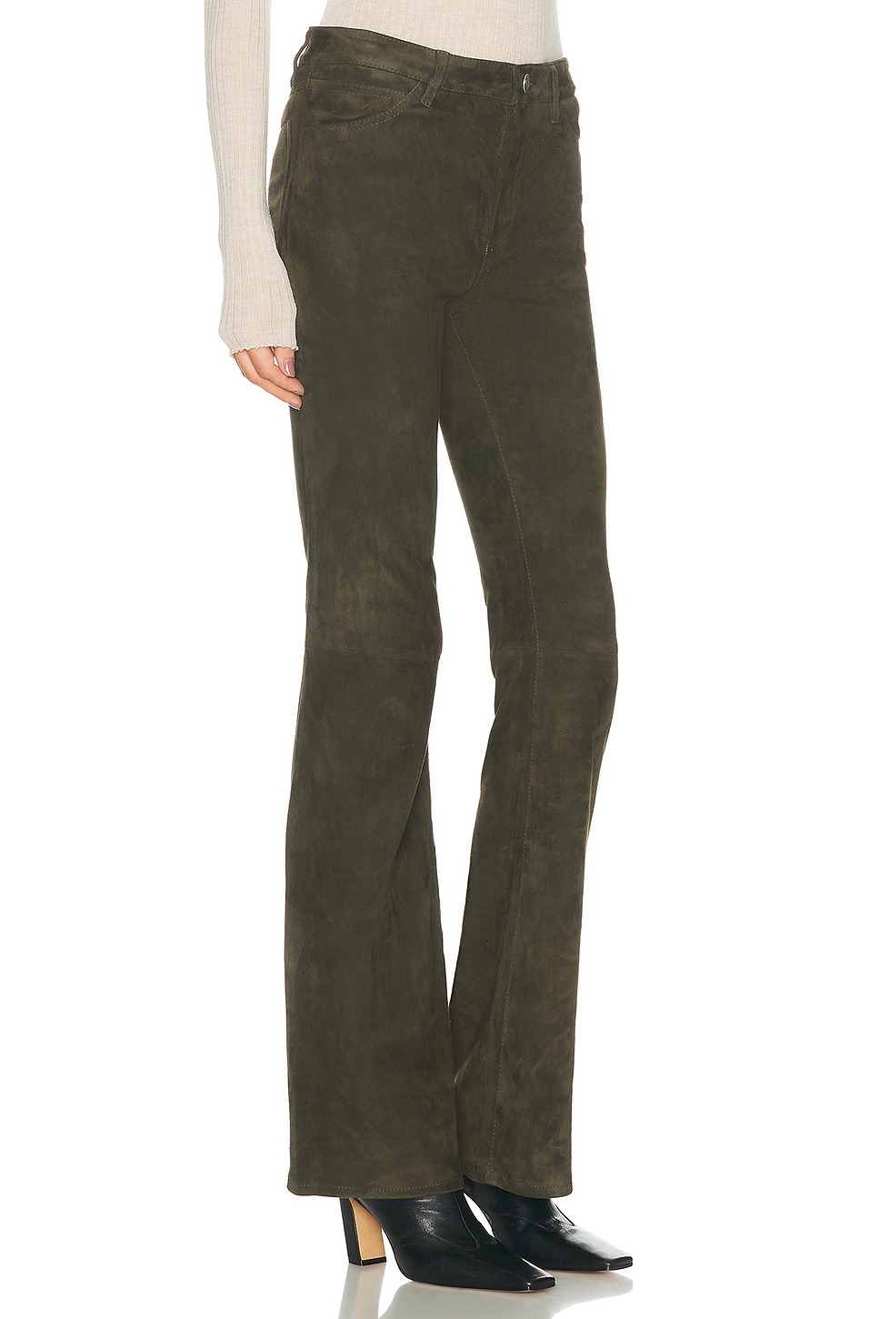 SPRWMN Suede Micro Flare Pant