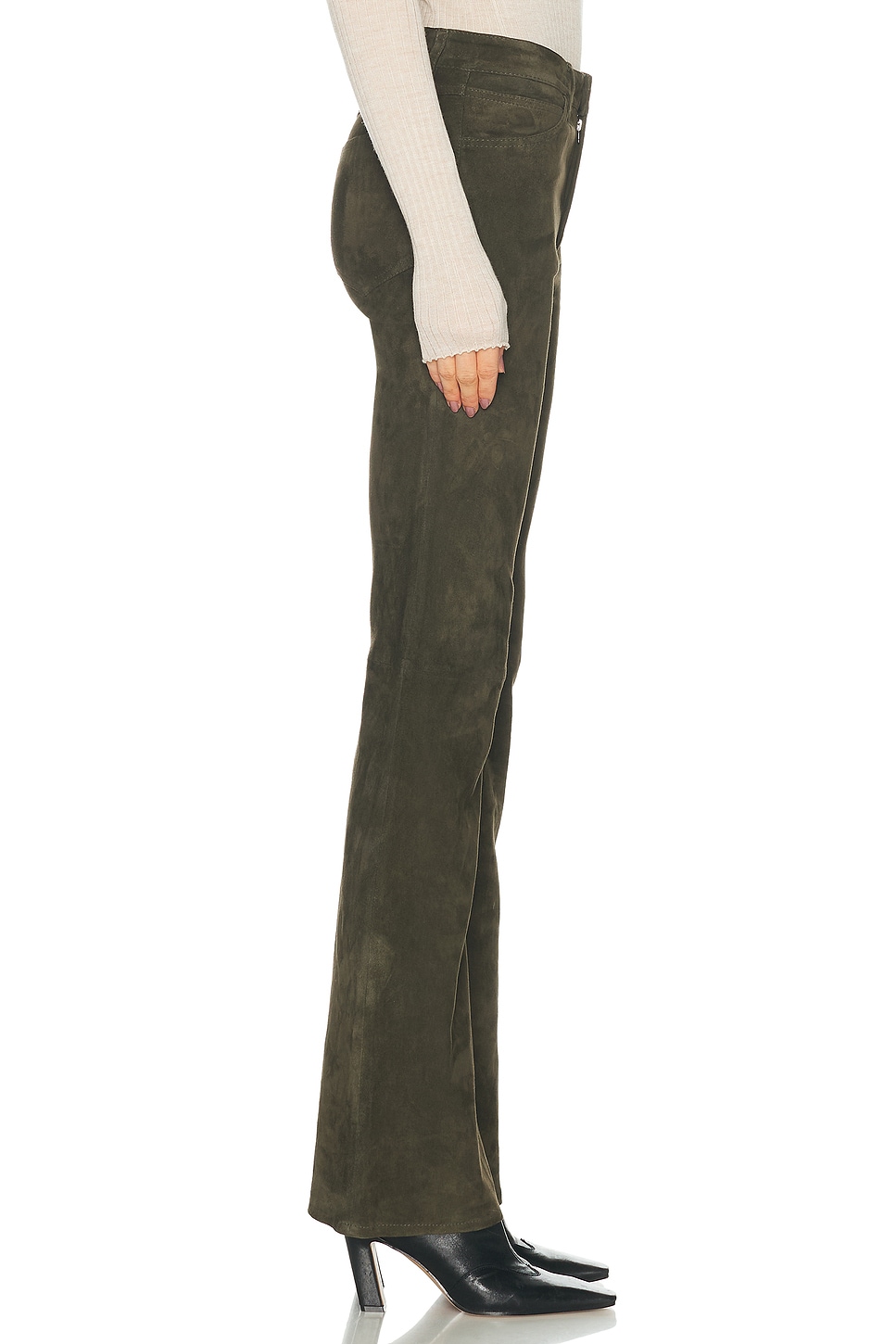 SPRWMN Suede Micro Flare Pant