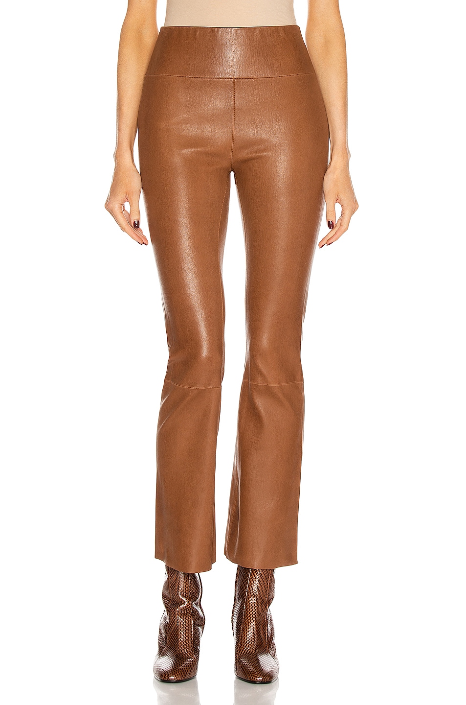 Image 1 of SPRWMN Ankle Flare Legging in Cocoa