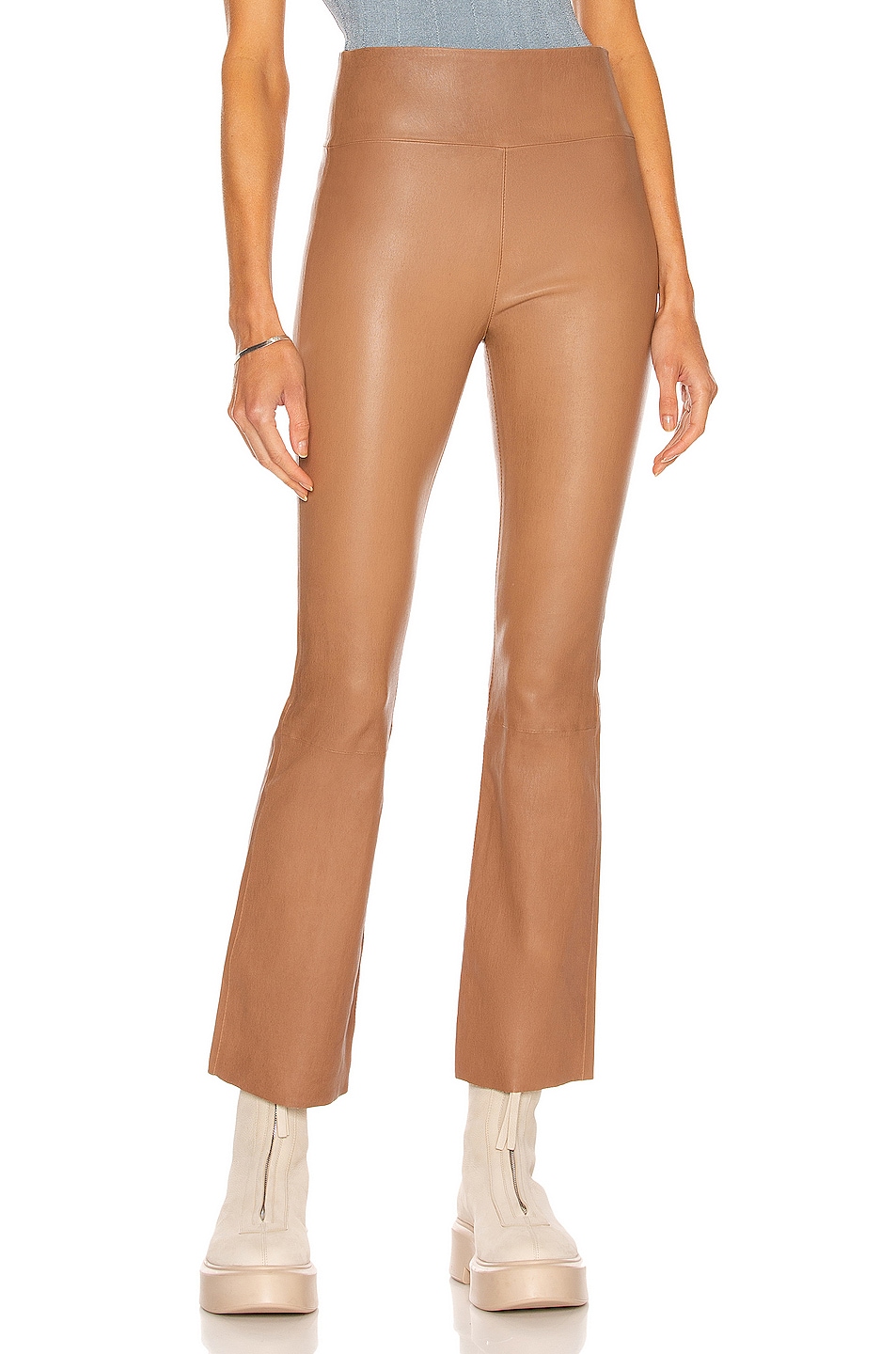 Image 1 of SPRWMN Ankle Flare Legging in Rosewood