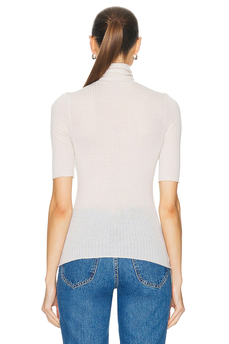 SPRWMN Short Sleeve Turtleneck Top
