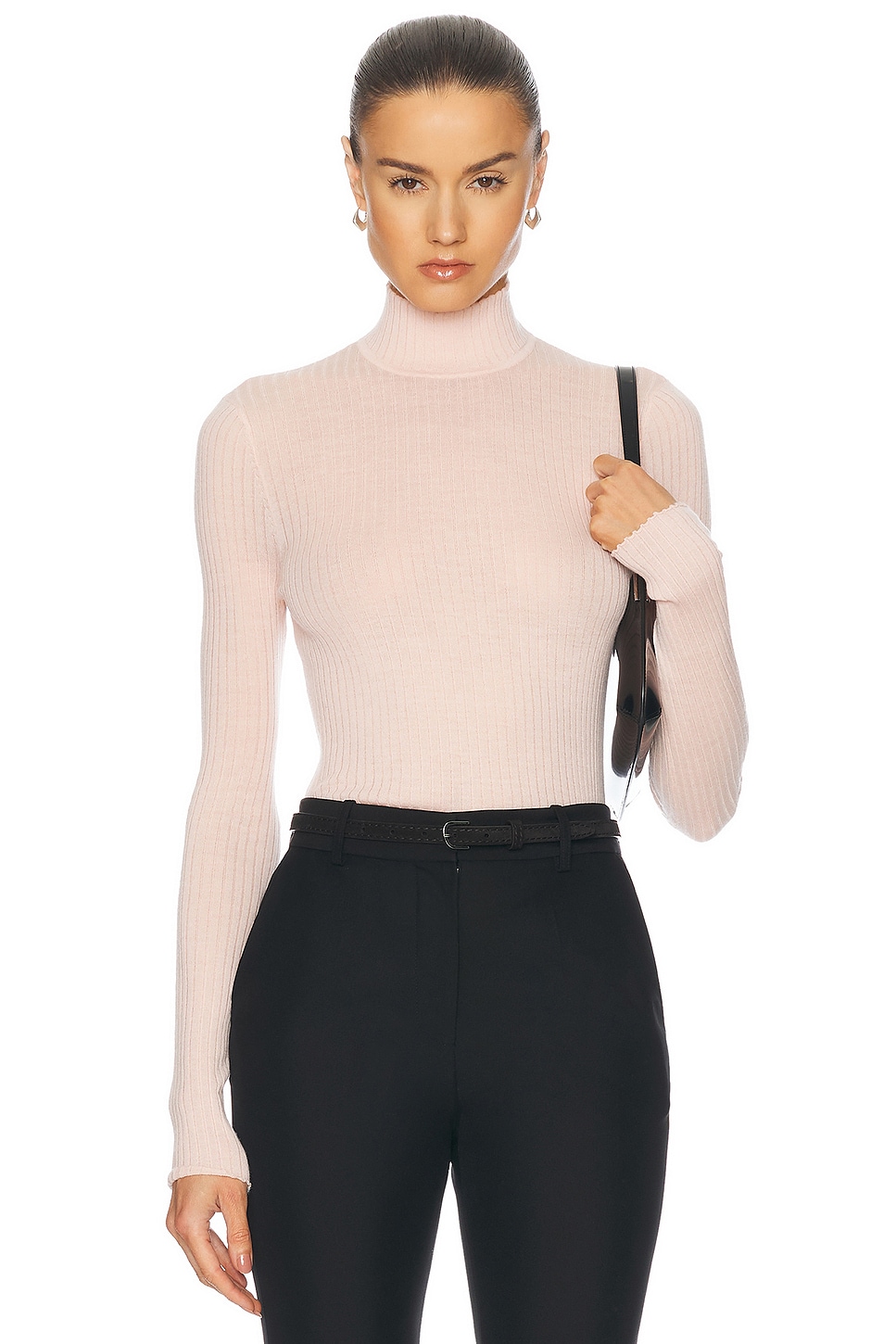 Mock Neck Top in Pink