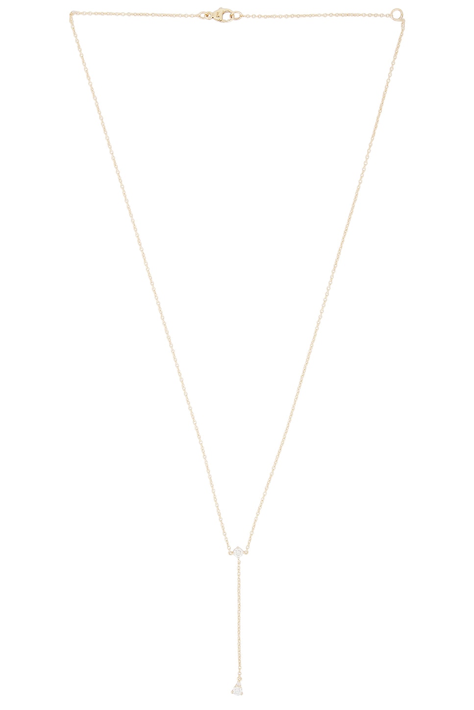 Stone And Strand Perfect Pear Diamond Lariat Necklace