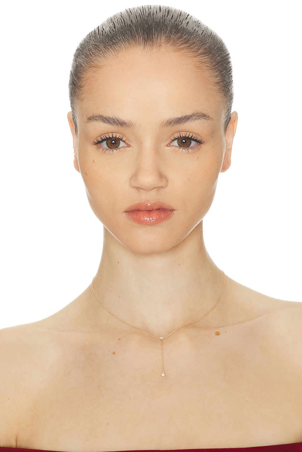 Stone And Strand Perfect Pear Diamond Lariat Necklace