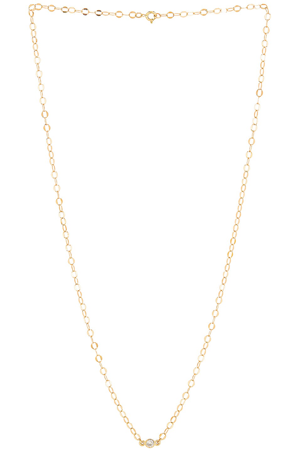 Image 1 of STONE AND STRAND Twinkle Bezel Diamond Necklace in Gold & Diamond