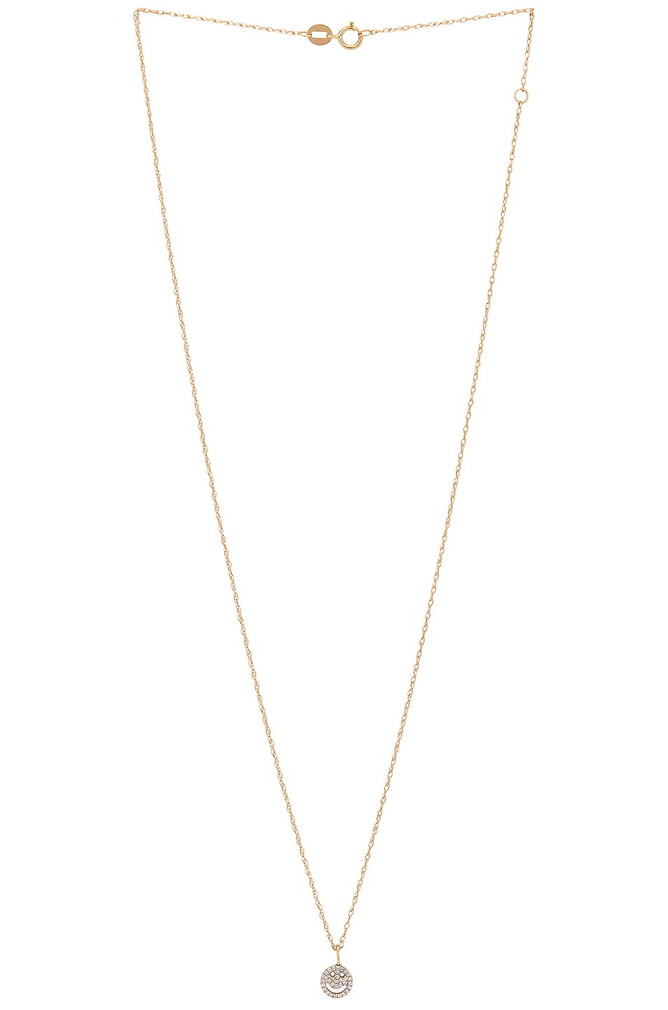Image 1 of STONE AND STRAND Pave Smiley Necklace in Gold & Diamond