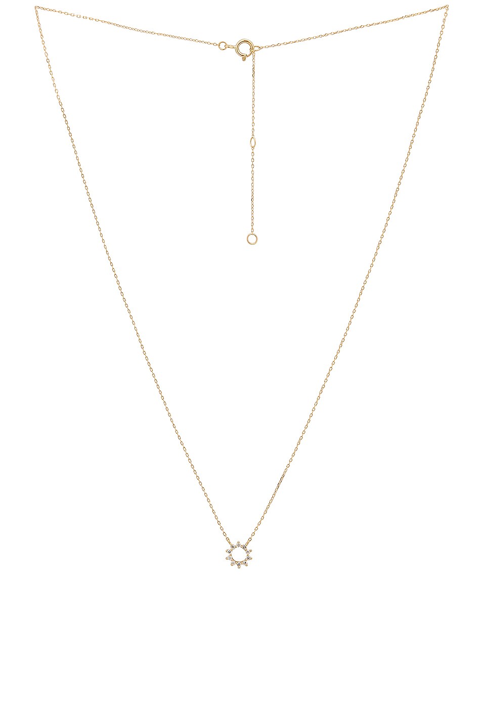 Image 1 of STONE AND STRAND Tiny Diamond Starburst Necklace in 14K Gold & Diamond