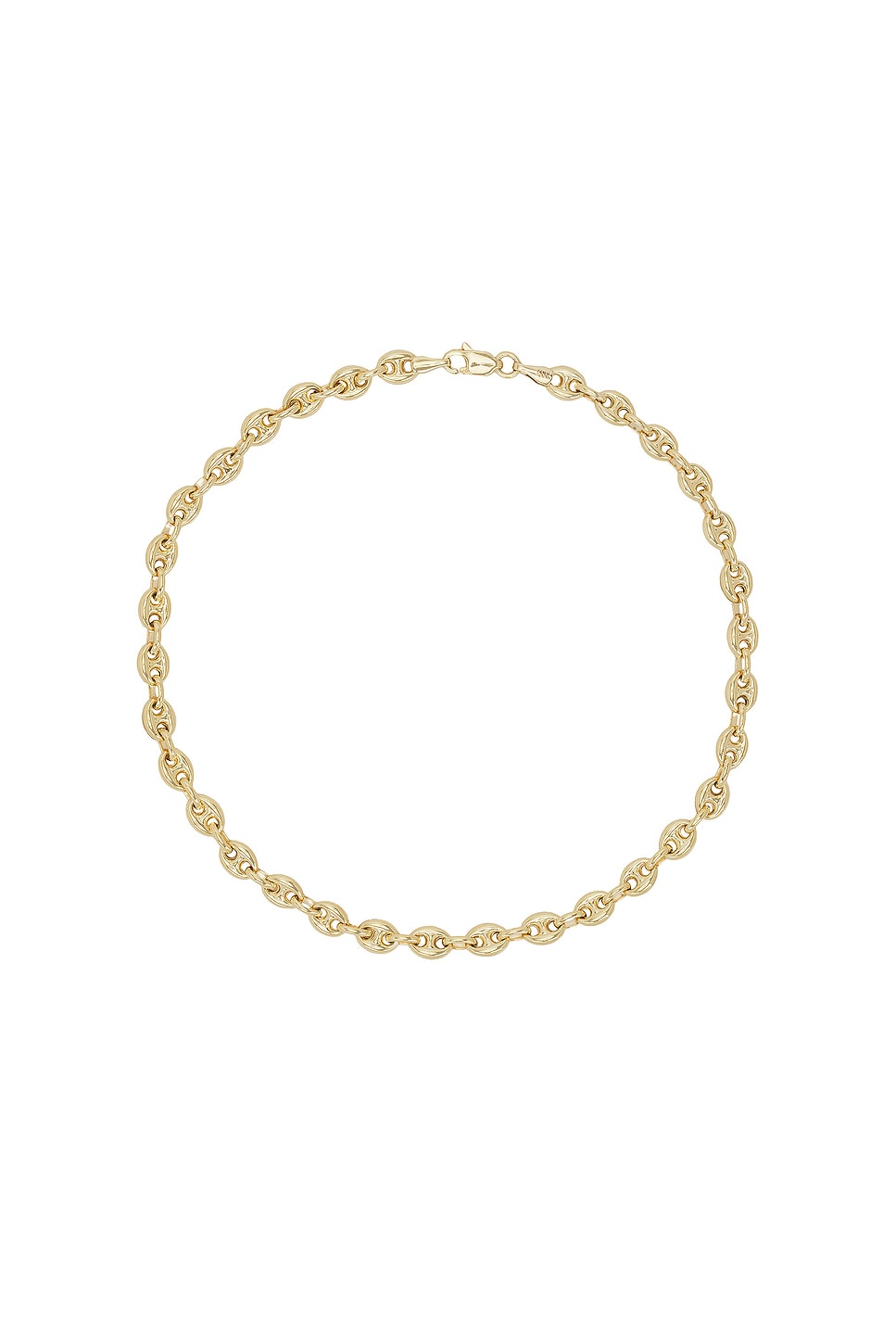 Image 1 of STONE AND STRAND Puffy Maritime Anklet in 10k Yellow Gold