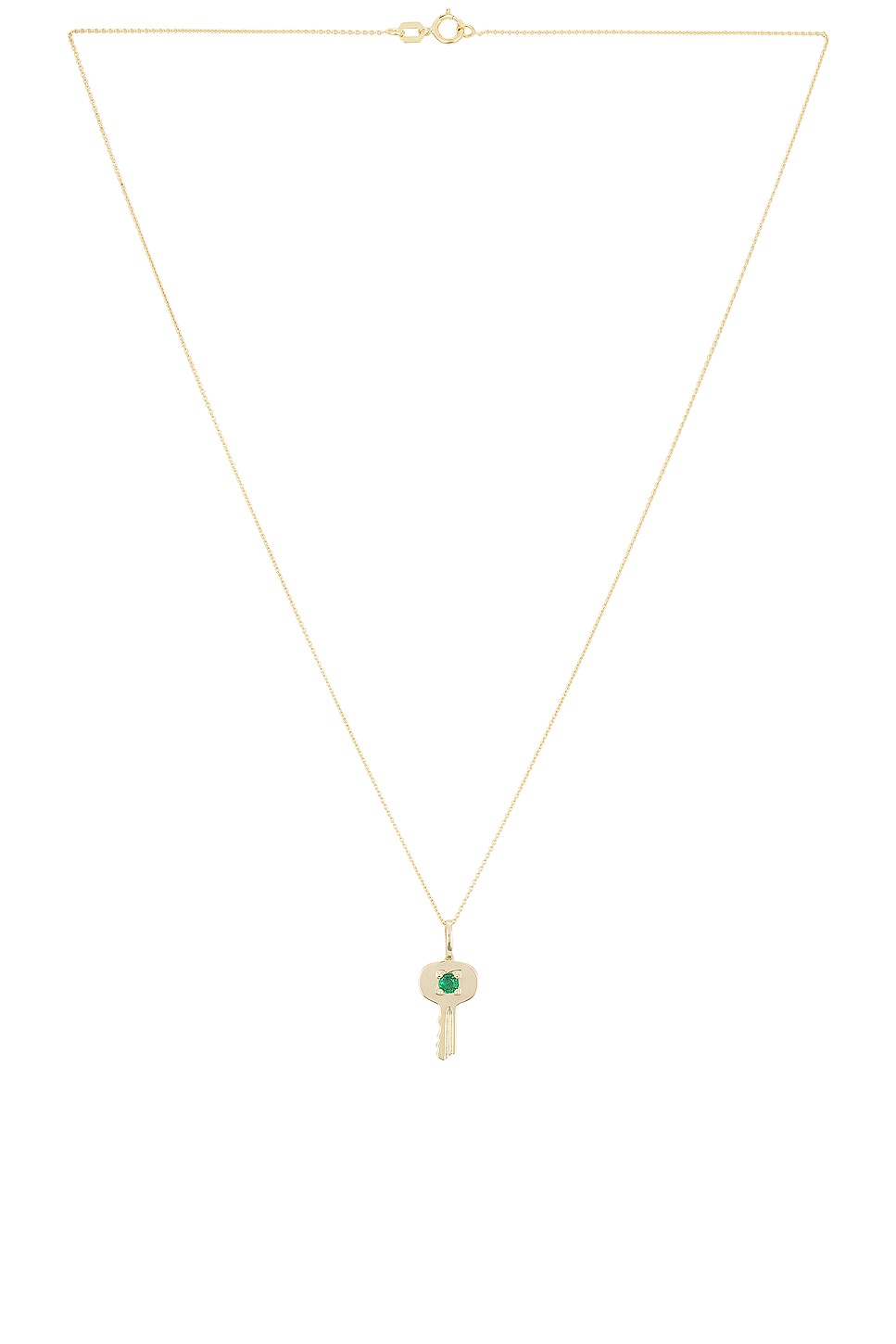 Image 1 of STONE AND STRAND Home Sweet Home Emerald Necklace in 10k Gold & Emerald