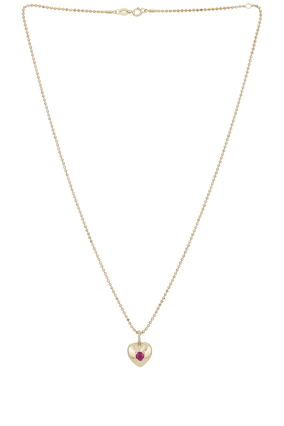 Image 1 of STONE AND STRAND Heart And Soul Ruby Necklace in 10k Yellow Gold & Ruby