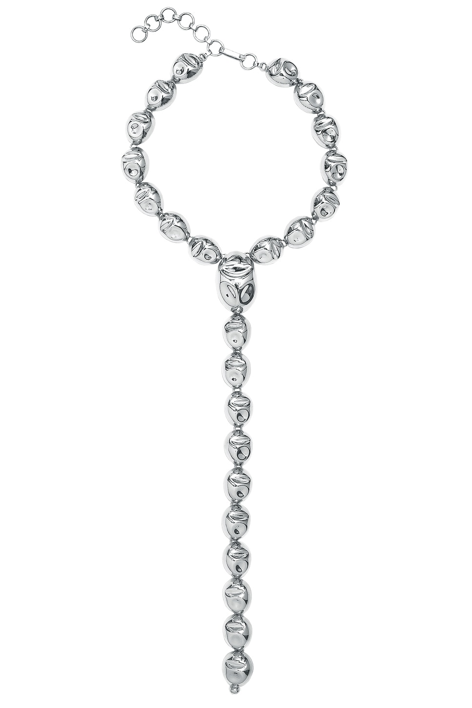 Puerto Necklace in Metallic Silver