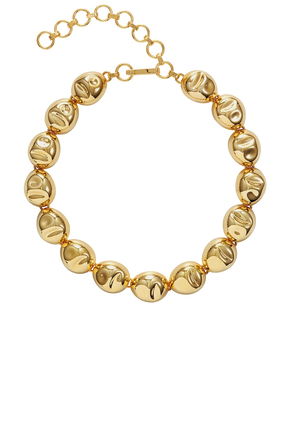 Puerto Single Necklace in Metallic Gold