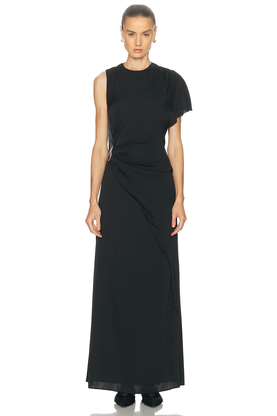 Image 1 of SRG Hallie Silk Dress in Black
