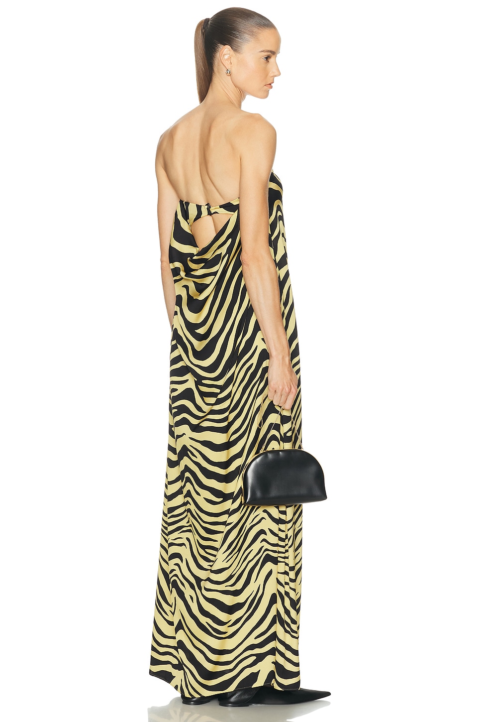 Image 1 of SRG Sloan Silk Dress in Zebra Print