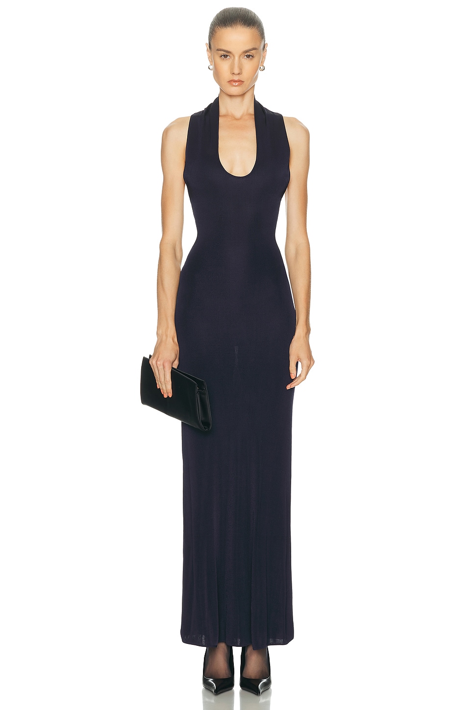 Image 1 of SRG Minerva Knit Gown in Midnight Navy